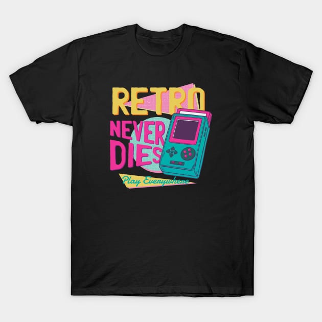 Retro Never Dies T-Shirt by Safdesignx